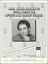 Paul Simon 1986 BMI ad 8 x 11 original b/w advertisement print - £3.32 GBP