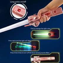 RGB Laser Sword Retractable Flash Lightsaber Toy - £23.35 GBP