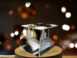 LED Base included | Taj Mahal 3D Engraved Crystal Keepsake Souvenir - £31.85 GBP+