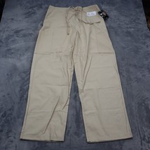 Dickies Pants Mens LG Beige Straight Cargo Pockets Medical Uniform Adjus... - $22.75