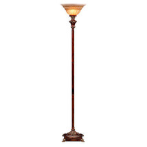 70 in. Resemble Wood Torch Lamp - £176.51 GBP