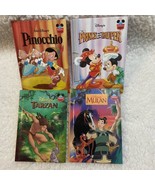 Vintage Disney&#39;s Wonderful World Of Reading Lot of 4 Glossy Hardcover Books - $8.80