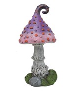Fairy Garden Giant Spotted Purple Crooked Toadstool Mushroom Figurine 17&quot;H - $1,322.54 MXN