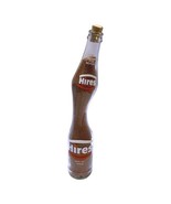 Hires Rootbeer Bottle Wavy Glass Salvador Dali Fluid Shape Sand Filled 1... - $68.26