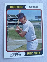 1974 TOPPS BASEBALL CARD # 543 Danny Cater Red Sox - $2.20