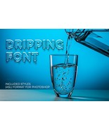 Dripping Font | Drops Letters Font | Scary  font | Blood font | Water fo... - $10.00