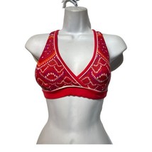 Athleta Womens XXS Cozumel Twist Back Saffron red Padded Bikini Swim Top - $19.79