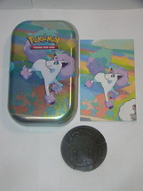(1) Pokemon (Empty) Mini Tin (1) Art Card (Galarian Ponyta) (1) Pokemon Coin - £9.37 GBP