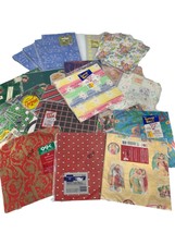 Huge Lot Wrapping Paper Sheets Some Vintage Scrapbooking Wedding Baby Ea... - $24.75