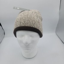 Igloos Beanie with knitted Brown And Tan New with tags One Size Fits Most - £9.42 GBP