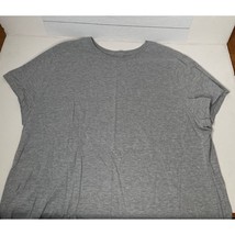 Just My Size Gray Short Sleeve Crewneck T-Shirt Plus Size Womens 3X 22W 24W - £19.61 GBP