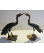Vintage  Hand Carved  Horn Egret  Crane Figurine Sculpture - £44.58 GBP