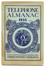 American Telephone &amp; Telegraph Almanac 1935 Printed for Bell System Subs... - $17.82
