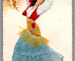 Elsi Gumier Embroidered  Flamenco DancerMadrid Spain UNP DB Postcard U15 - £9.30 GBP