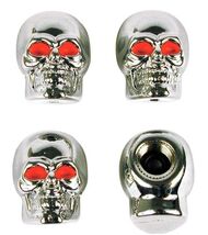 Custom Accessories 16220 Chrome Skull Style Valve Cap -, Pack of 4 - $8.95