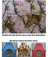 Large Cotton Pink Camo with Deer Print Pup Tent Pet Bed~Dog~Cat~Ferret~D... - $713.98 MXN