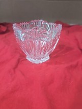 VTG Germany&quot;ONEIDA CRYSTAL&quot; Clear Full 24%Lead Crystal Bowl 4&quot;high - £7.78 GBP
