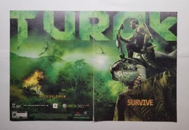 Turok The Dinosaur Hunter PS3 Xbox Original 2008 Double Page Magazine Print Ad - £14.23 GBP