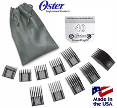 Oster A5 Attachment Snap On 10pc Comb SET&amp;40 Clipper Blade*Fit Turbo,Golden,A6 - £122.61 GBP
