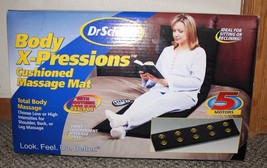 Dr Scholls Xpression Cushion Massage Mat with Remote 6 ft long Heat Electric - £52.24 GBP