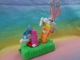 Vintage 1994 McDonald&#39;s Tiny Toon Adventures Babs &amp; Buster Birthday Train Toy - £2.32 GBP