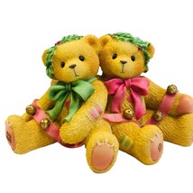 Cherished Teddies Bonnie And Harold Ring In The Holidays 466301 Vintage 1998 - £17.26 GBP