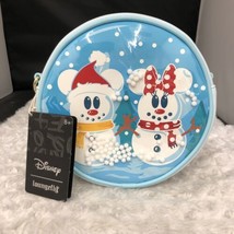 Loungefly X Disney Mickey &amp; Minnie Snow Globe Crossbody Bag - Fashion Cute Cross - £47.18 GBP