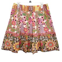 CAbi Multicolor Ashbury Floral A Line Pleated Skirt Size 8 - $30.00