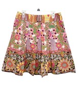CAbi Multicolor Ashbury Floral A Line Pleated Skirt Size 8 - $30.00