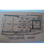 Vtg Stampa Rosa The Louvre Paris Map Plan Wood Mount Rubber Stamp M 59-3... - £14.25 GBP
