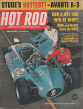 Hot Rod Magazine June 1963 Stude&#39;s Hottest-Avanti R-3,Build &amp; Drive a Dr... - $2.50