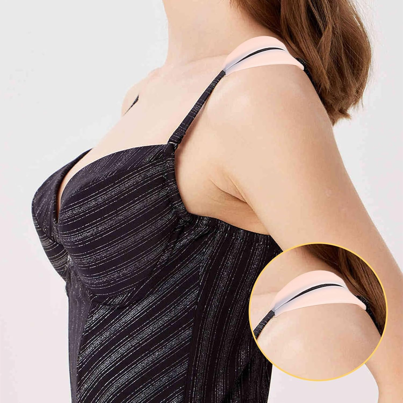 12Pcs Silicone Bra Strap Cushions,Anti Slip Shoulder Pads for Women, Soft Gel St Item image 7