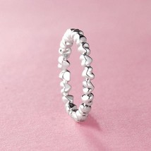 925 Sterling Silver Forever Love Stackable Ring Woman Jewelry Size 48MM to 60MM - £12.39 GBP