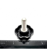 5/16&quot; x 1&quot; Thumb Screw Bolts Black Fluted 6 Point Clamping Knob Stainles... - $19.81 CAD+
