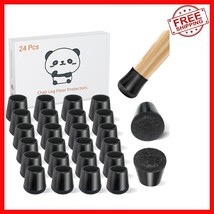 Round Silicone Chair Leg Caps - 24 PCS Extra Small for Hardwood &amp; Tile F... - $613.55 MXN
