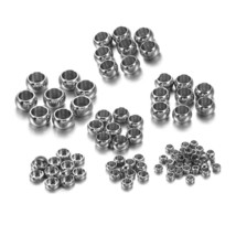 Stainless Steel Stopper Spacer Beads 1.5 2.5 4mm, 120pcs - £3.26 GBP+