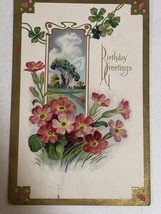 1910 Happy Birthday Postcard Antique Ohio - £3.80 GBP