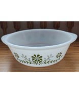 Vintage Glasbake ~ 8&quot; x 3&quot; ~ Baking Dish ~ White Green Daisies ~ J514 ~ ... - $651.12 MXN
