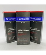 3x Neutrogena Men Triple Protect Face Lotion w/ Sunscreen SPF 20, 08/2024 - £22.44 GBP