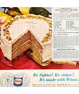 1949 Crisco Banana Spice Cake Recipe Advertisement Dessert Baking DWNad1 - $551.89 MXN