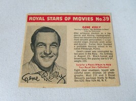 1950 Royal Desserts Stars of Movies Trading Card #39 Gene Kelly RARE - £101.98 GBP