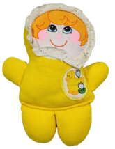 Vintage Playskool Baby Rattle (broken) Plush Doll Lovey 6&quot; 1978 Girl Yel... - $480.48 MXN