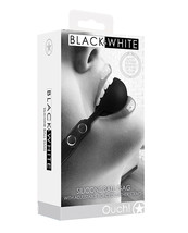 Shots Ouch Black &amp; White Silicone Ball Gag - Black - £24.61 GBP