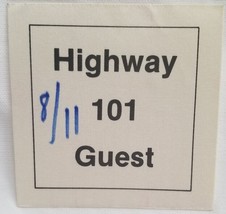 HIGHWAY 101 - ORIGINAL TOUR CONCERT TOUR CLOTH BACKSTAGE PASS - $185.95 MXN