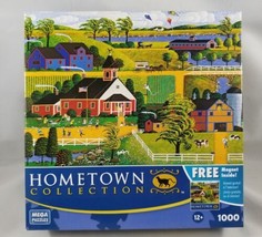 Hometown Kite Flying at Recess Jigsaw Puzzle 1000 Piece Mega Heronim Farm - $11.28