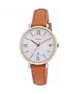 Fossil Es3737 Jacqueline Three-Hand Date Leather Women&#39;s Watch - £283.02 GBP