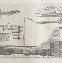 Aqueduct Croton Machine Woodcut 1852 Victorian Industrial Print Engines 6 DWS1A - £29.86 GBP