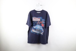 Vintage Y2K NASCAR Mens XL Faded Spell Out Dale Earnhardt Jr Racing T-Shirt Blue - £31.61 GBP