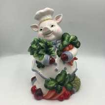 Chef Ceramic Pig Figurine Spring Collection by Corner Ruby Kitchen Décor - $29.68