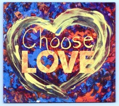 &quot;Choose Love&quot; Heart Magnet ❤️ Express Yourself with Colorful Passion! - £3.94 GBP